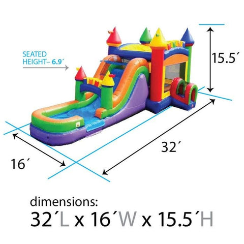 Rainbow Commercial Inflatable Trio