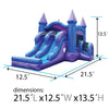 Image of Commercial Inflatable Bounce House with Slide Trio