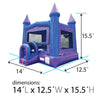 Image of Purple Marble Modular Bounce House with Blower