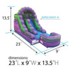Image of Multisize Slide Trio - Commercial Inflatable Water Slide with Blower, Trio 12', 15' and 18'