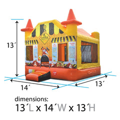Under Construction Jumping Castle - Construction-Themed Bounce House