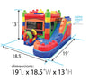 Image of Modular Building Block Inflatable Water Slide Bounce House Combo with Blower by POGO Bounce House