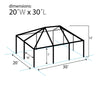 Image of 20' x 30' Replacement West Coast Tent Frame Only, Single Tube