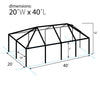 Image of 20' x 40' Weekender West Coast Frame