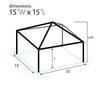 Image of 15' x 15' Replacement West Coast Tent Frame Only, Single Tube