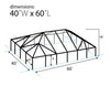 Image of 40' x 60' West Coast Frame Tent - Single Tube Frame Only, Single Tube