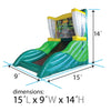 Image of Disc Golf Inflatable Flying Disc Target Game with Blower by POGO Bounce House