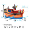 Image of Deluxe Pirate Ship Bounce House and Slide Combo with Blower