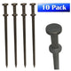 1" x 42" Double Head Steel Tent Stakes - 10 Pack