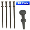 Image of 1" x 42" Double Head Steel Tent Stakes - 10 Pack
