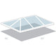 40' x 60' West Coast Frame Tent Top, Clear Sectional