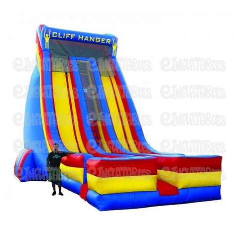 22'H Dry Slide Cliff Hanger RBY by eInflatables