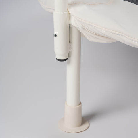 JumpKing 36" Ivory White Bouncer - Beige handle foam
