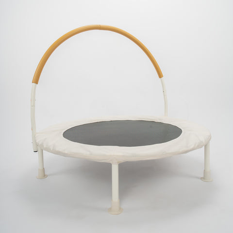 JumpKing 36" Ivory White Bouncer - Beige handle foam