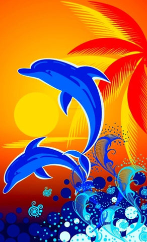 Replacement Wingless Dunking Booth Vinyl Canvas - Dolphin