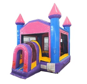 Compact Kids 10' Pink Bounce House with Blower