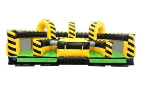 Venom U-Turn Inflatable Obstacle Course with Blower