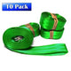 2" x 20' Nylon Webbing Tie Down Straps, Double D Ring - 10 Pack