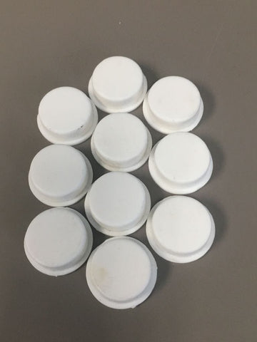 Water Bag Plastic Screw On Cap and Rubber Plug Insert (10 Pack of Each)