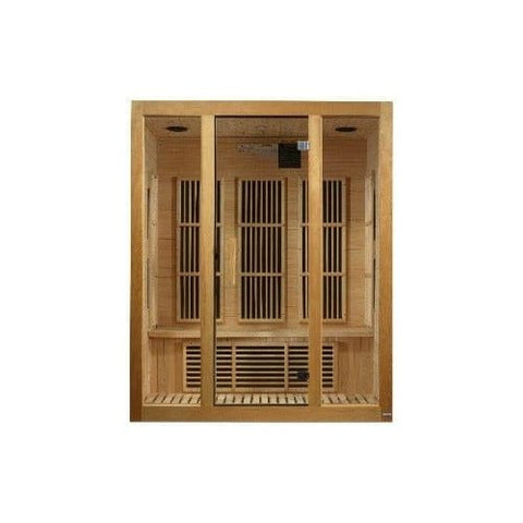 Maxxus "Bellevue" 3 person Low EMF FAR Infrared Sauna Canadian Hemlock by Dynamic Saunas Direct