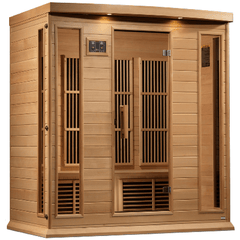 Dynamic Saunas Direct Saunas Copy of Maxxus 3 Person Corner Near Zero EMF FAR Infrared Sauna - Canadian Hemlock by Dynamic Saunas Direct Maxxus 3 Person Corner Near Zero EMF FAR Hemlock Dynamic Saunas Direct