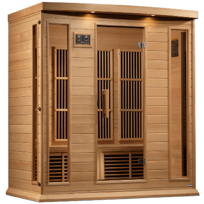 Dynamic Saunas Direct Saunas Copy of Maxxus 3 Person Corner Near Zero EMF FAR Infrared Sauna - Canadian Hemlock by Dynamic Saunas Direct Maxxus 3 Person Corner Near Zero EMF FAR Hemlock Dynamic Saunas Direct