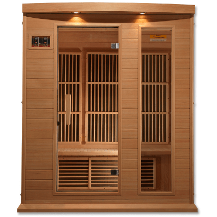 Maxxus Low EMF FAR Infrared Sauna Canadian Hemlock by Dynamic Saunas Direct