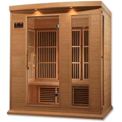 Maxxus Low EMF FAR Infrared Sauna Canadian Hemlock by Dynamic Saunas Direct