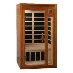 Dynamic Barcelona Elite 1-2-person Ultra Low EMF (Under 3MG) FAR Infrared Sauna (Canadian Hemlock) by Dynamic Saunas Direct