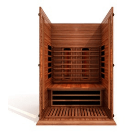 Dynamic Saunas Direct Saunas Maxxus 2 Person Full Spectrum Infrared Sauna - Canadian Red Cedar by Dynamic Saunas Direct 019962853869 MX-M206-01-FS CED Maxxus 2 Person Full Spectrum Infrared Sauna  by Dynamic Saunas Direct