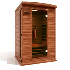 Dynamic Saunas Direct Saunas Maxxus 2 Person Full Spectrum Infrared Sauna - Canadian Red Cedar by Dynamic Saunas Direct 019962853869 MX-M206-01-FS CED Maxxus 2 Person Full Spectrum Infrared Sauna  by Dynamic Saunas Direct