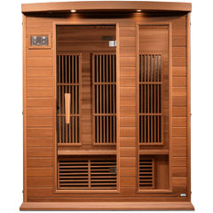 Dynamic Saunas Direct Saunas Maxxus 3 Per Near Zero EMF FAR Infrared Carbon Canadian Red Cedar Sauna by Dynamic Saunas Direct 019962851766 MX-K306-01-ZF Ced Maxxus 3 Per Near Zero EMF FAR Infrared Carbon Canadian Red Cedar