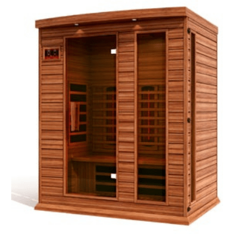 Dynamic Saunas Direct Saunas Maxxus 3 Person Full Spectrum Infrared Sauna - Canadian Red Cedar by Dynamic Saunas Direct 019962853968 MX-M306-01-FS CED Maxxus 3 Person Full Spectrum Infrared Sauna  by Dynamic Saunas Direct
