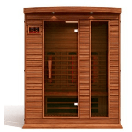 Dynamic Saunas Direct Saunas Maxxus 3 Person Full Spectrum Infrared Sauna - Canadian Red Cedar by Dynamic Saunas Direct 019962853968 MX-M306-01-FS CED Maxxus 3 Person Full Spectrum Infrared Sauna  by Dynamic Saunas Direct