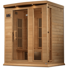 Dynamic Saunas Direct Saunas Maxxus 3 Person Near Zero EMF FAR Infrared Sauna - Canadian Hemlock by Dynamic Saunas Direct 019962851667 MX-K306-01-ZF Maxxus 3 Person Near Zero EMF FAR Canadian  by Dynamic Saunas Direct