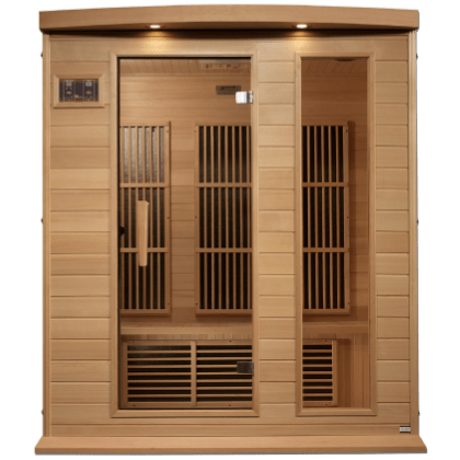 Dynamic Saunas Direct Saunas Maxxus 3 Person Near Zero EMF FAR Infrared Sauna - Canadian Hemlock by Dynamic Saunas Direct 019962851667 MX-K306-01-ZF Maxxus 3 Person Near Zero EMF FAR Canadian  by Dynamic Saunas Direct