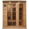 Image of Dynamic Saunas Direct Saunas Maxxus 3 Person Near Zero EMF FAR Infrared Sauna - Canadian Hemlock by Dynamic Saunas Direct 019962851667 MX-K306-01-ZF Maxxus 3 Person Near Zero EMF FAR Canadian  by Dynamic Saunas Direct