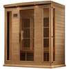 Image of Dynamic Saunas Direct Saunas Maxxus 4 Person Near Zero EMF FAR Infrared Sauna - Canadian Hemlock by Dynamic Saunas Direct 019962852060 MX-K406-01-ZF Maxxus 4 Person Near Zero EMF FAR  Hemlock by Dynamic Saunas Direct