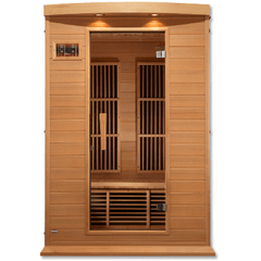 Maxxus 2-Person Low EMF (Under 8MG) FAR Infrared Sauna (Canadian Hemlock) by Dynamic Saunas Direct