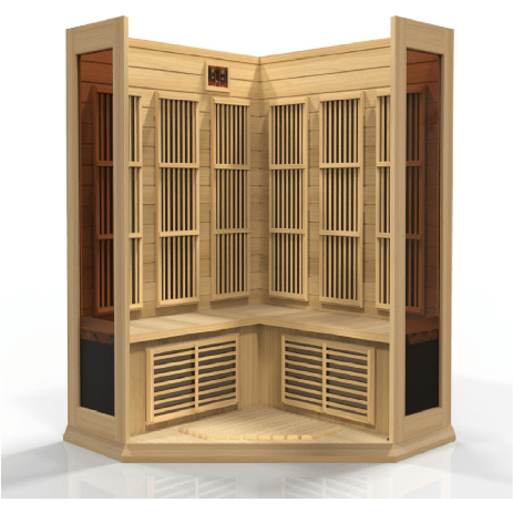 Dynamic Saunas Direct Saunas Maxxus Low EMF FAR Infrared Sauna Canadian Hemlock by Dynamic Saunas Direct 094922962034 MX-K356-01