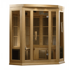 Dynamic Saunas Direct Saunas Maxxus Low EMF FAR Infrared Sauna Canadian Hemlock by Dynamic Saunas Direct 094922962034 MX-K356-01