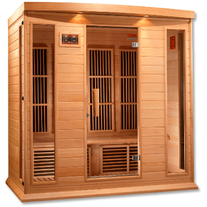 Maxxus Low EMF FAR Infrared Sauna Canadian Hemlock by Dynamic Saunas Direct