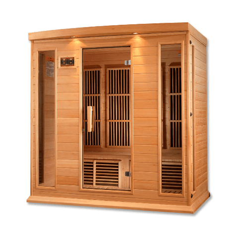 Maxxus Low EMF FAR Infrared Sauna Canadian Hemlock by Dynamic Saunas Direct