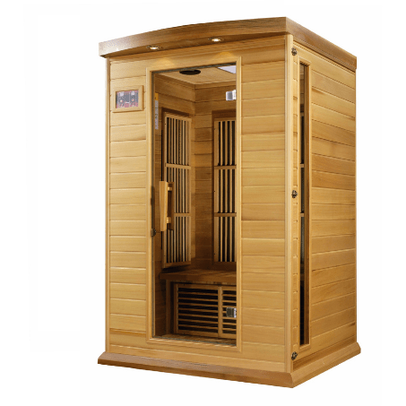 Dynamic Saunas Direct Saunas Maxxus Low EMF FAR Infrared Sauna Canadian Red Cedar by Dynamic Saunas Direct 696859315633 MX-K206-01 CED Maxxus Low EMF FAR Infrared  Canadian Hemlock by Dynamic Saunas Direct