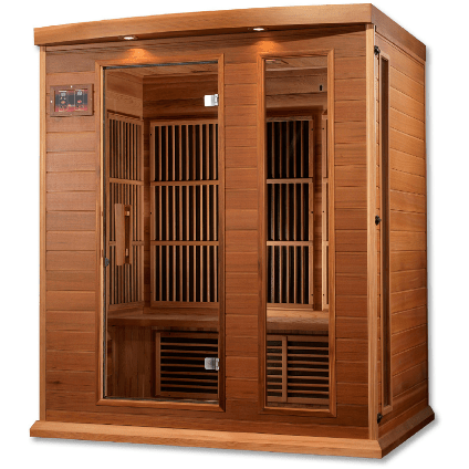 Dynamic Saunas Direct Saunas Maxxus Low EMF FAR Infrared Sauna Canadian Red Cedar by Dynamic Saunas Direct 094922910769 MX-K306-01 CED Maxxus Low EMF FAR Infrared  Canadian Red Cedar  Dynamic Saunas Direct