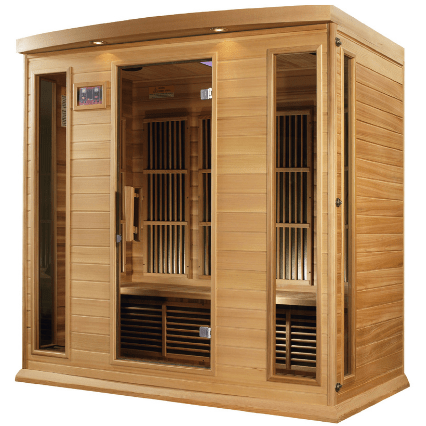 Dynamic Saunas Direct Saunas Maxxus Low EMF FAR Infrared Sauna Canadian Red Cedar by Dynamic Saunas Direct 094922962089 MX-K406-01 CED Maxxus Low EMF FAR Infrared  Canadian Red Cedar  Dynamic Saunas Direct