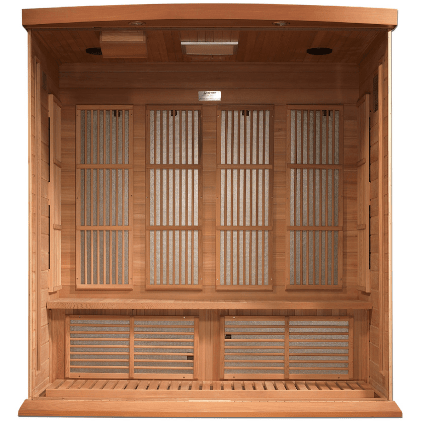 Dynamic Saunas Direct Saunas Maxxus "Montilemar Edition" 4 Person Near Zero EMF FAR Infrared Sauna - Canadian Red Cedar by Dynamic Saunas Direct 019962852169 MX-K406-01-ZF Ced Maxxus "Montilemar Edition" 4 Person Near Zero Dynamic Saunas Direct