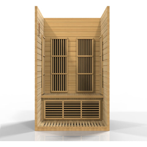 Dynamic Saunas Direct Saunas Maxxus "Seattle" 2 person Low EMF FAR Infrared Sauna Canadian Hemlock by Dynamic Saunas Direct Maxxus "Seattle" 2 person Low EMF FAR Infrared Sauna Canadian Hemlock