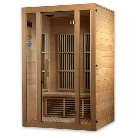 Dynamic Saunas Direct Saunas Maxxus "Seattle" 2 person Low EMF FAR Infrared Sauna Canadian Hemlock by Dynamic Saunas Direct Maxxus "Seattle" 2 person Low EMF FAR Infrared Sauna Canadian Hemlock