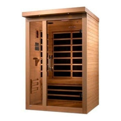 Dynamic Llumeneres 2-person Ultra Low EMF (Under 3MG) FAR Infrared Sauna (Canadian Hemlock) by Dynamic Saunas Direct